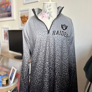 Women’s Raiders NFL Quarter Zip (L) - New With Tags